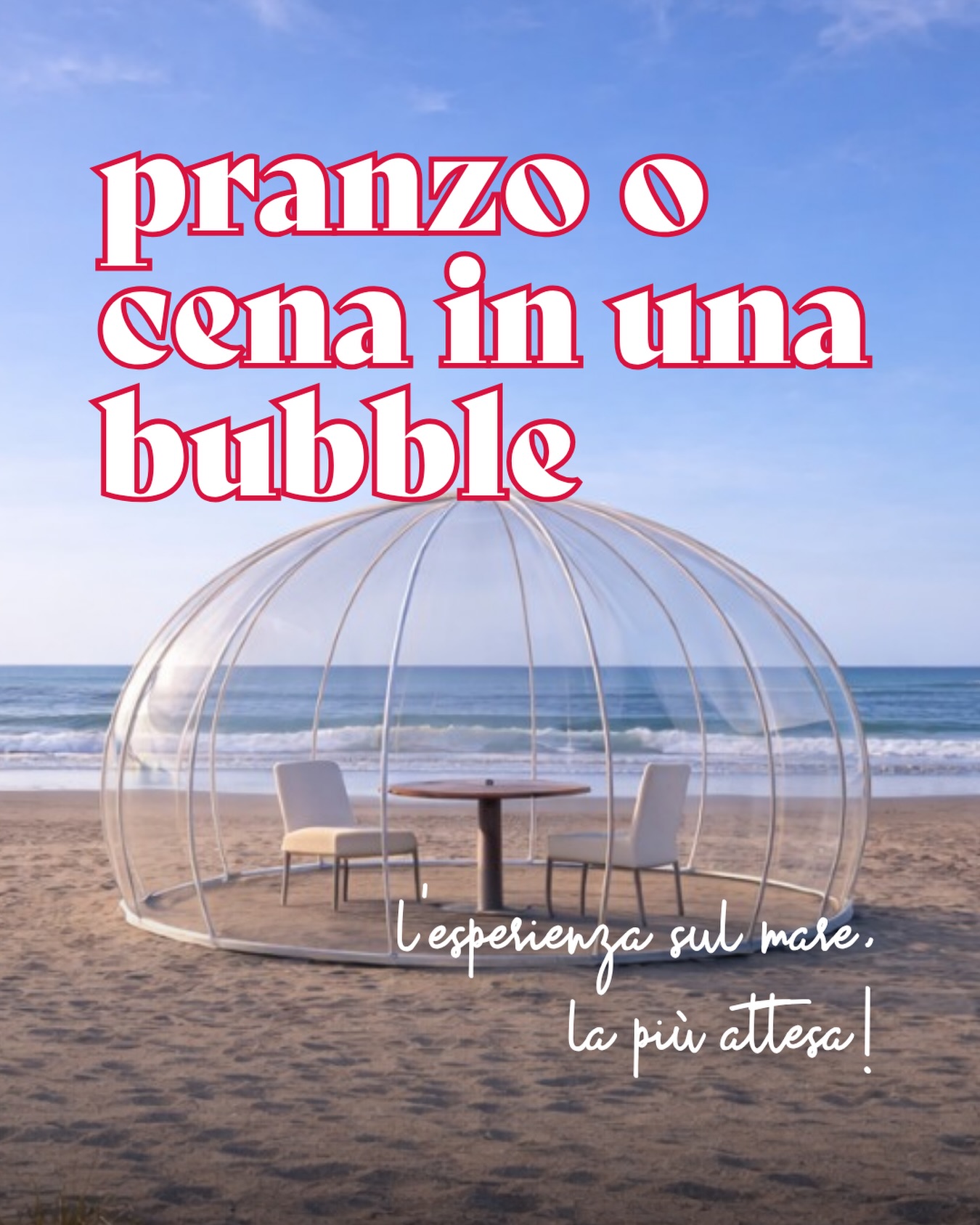 Un’esperienza magica tra mare e cielo, dentro la tua bubble 🫧 

Pranzo o cena in una bubble - La Plancia Village

👉🏼 Scoprila al link in bio!

#ohmybob #esperienze #cosedafare #bubble #napoli