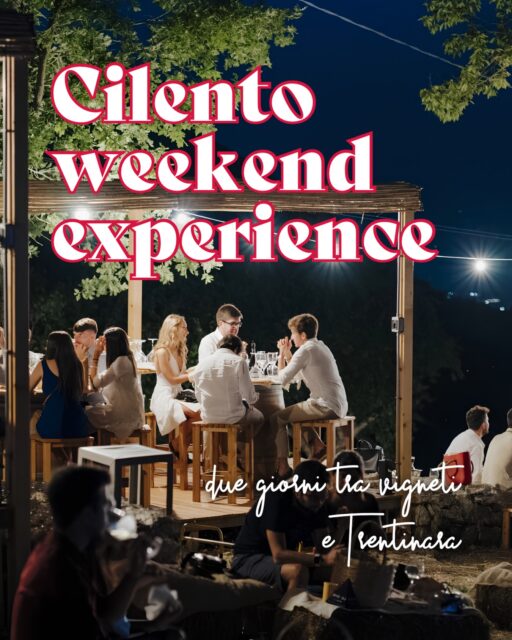 Nel cuore del Cilento ti aspetta un weekend all’insegna del gusto e del relax 🍇🌿

Aperitivo tra i filari con buon vino e sapori autentici, notte e colazione in un B&B selezionato e passeggiata tra i vicoli di Trentinara, uno dei borghi più suggestivi del Sud Italia🍷 

🗓️ SABATO-DOMENICA, fino al 1 AGOSTO

👉🏼 Prenota ora al link in bio!

#ohmybob #cosedafare #weekend #vigna #napoli