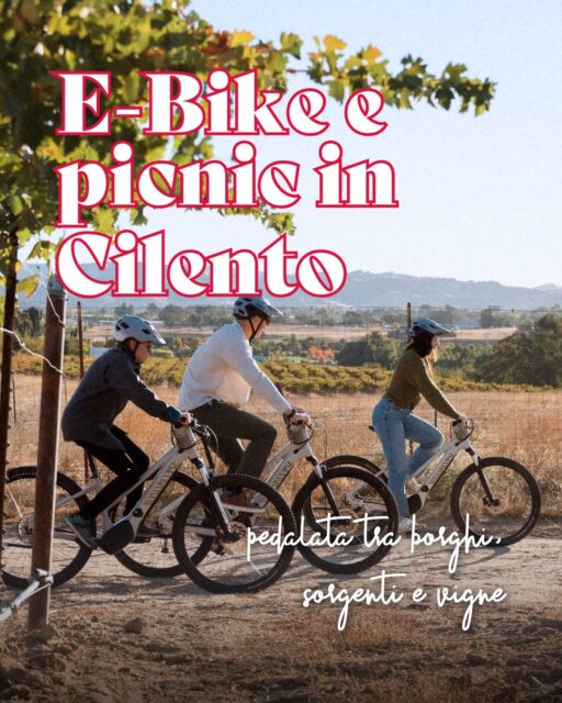 Pedala tra i sentieri del Cilento, lasciati sorprendere dai panorami e goditi il percorso, senza fatica 🚴🌿

E alla fine, un picnic nel bosco con specialità del territorio e un calice di vino ad aspettarti!🍷🧺

Natura, movimento e relax… serve altro? ✨

👉🏼 Scopri l’esperienza al link in bio!

#ohmybob #cosedafare #ebike #picnic #napoli